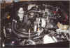 Mike's engine compartment.  He is running our Big Mouth Cold Air kit with his own MAF pipe.