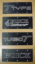 Coil plates with spark plug numbers engraved