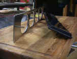Note blind studs for attaching panel